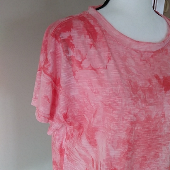 NWT Arizona Tie Dye Short Sleeve Top M Crabapple - Picture 3 of 14